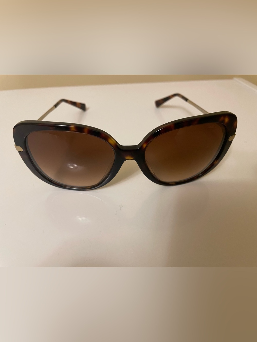 Coach Dark Tortoiseshell Oversized Women's Sunglasses - Brown Lenses (no Casey